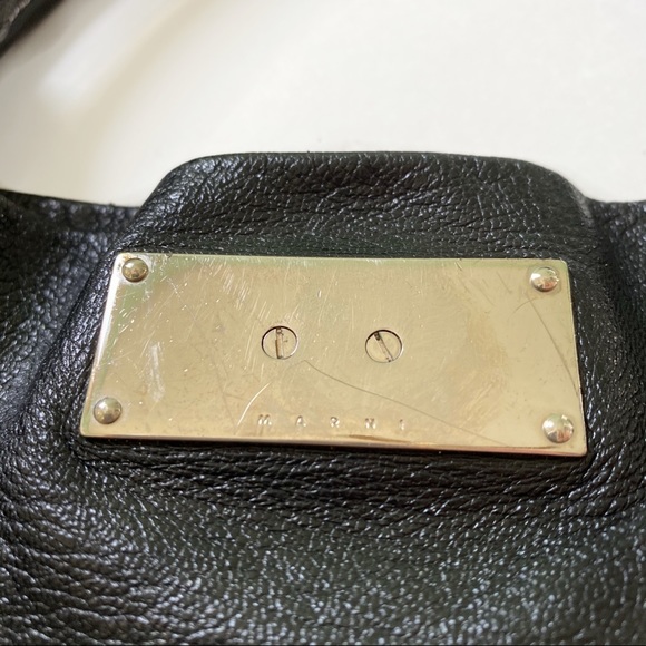 Marni Leather Hobo Shoulder Bag - Picture 6 of 7